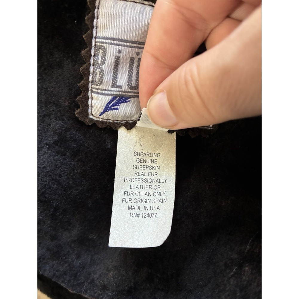 Blue Duck USA genuine shearling long coat authentic sheepskin fur jacket XL - Picture 5 of 7